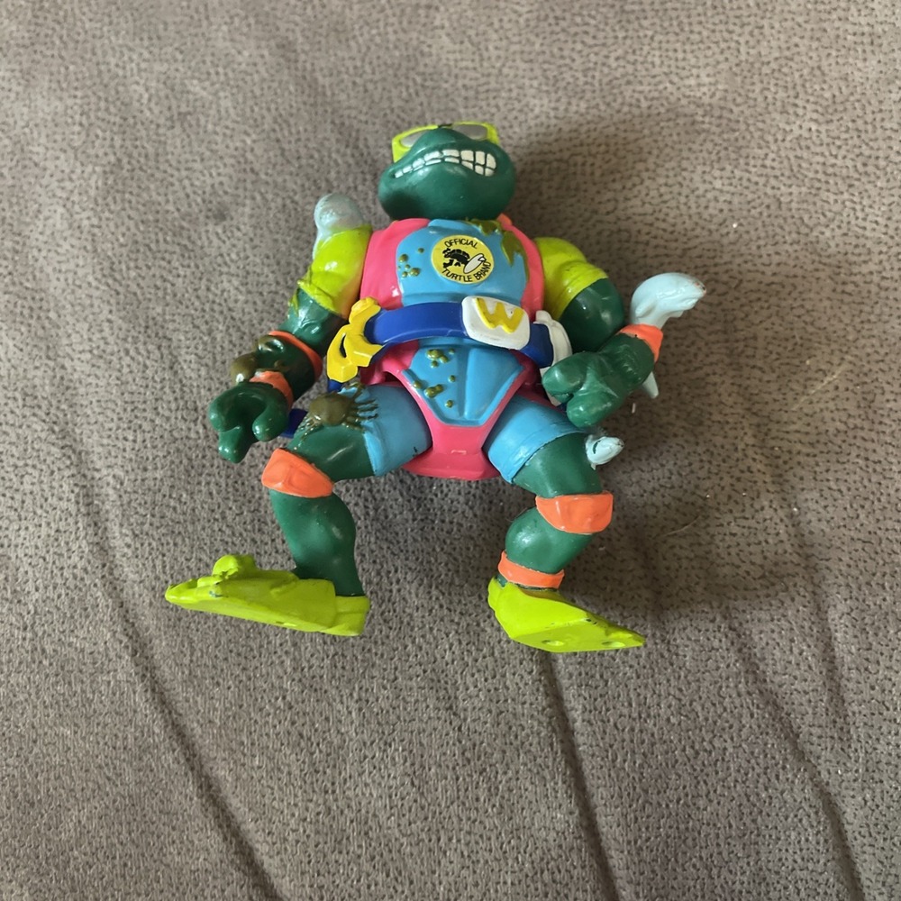 Mike Sewer Surfer TMNT Playmates Vintage 1990 4" Figure 102224AST4-A2